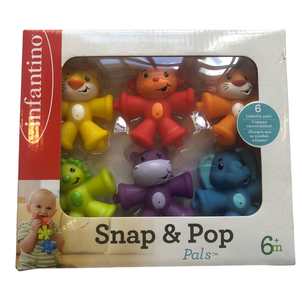 Infantino Snap & Pop Pals - NEW NWT
